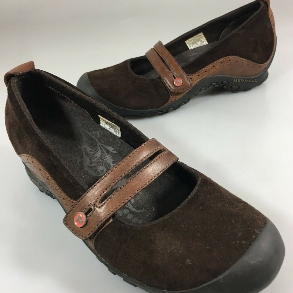 Merrell  W7 Bandeau Espresso Brown Suede Shoes